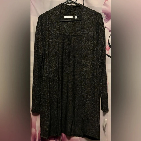Women’s Size Medium Grey Long Sweater Notation - Picture 1 of 5